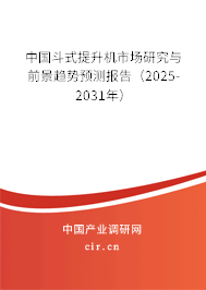 中國斗式提升機市場研究與前景趨勢預測報告（2025-2031年）