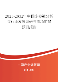 2024-2030年中國多參數(shù)分析儀行業(yè)發(fā)展調(diào)研與市場前景預(yù)測報(bào)告
