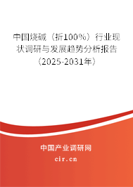 中國燒堿（折100％）行業現狀調研與發展趨勢分析報告（2025-2031年）