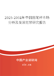 2025-2031年中國眉筆桿市場分析及發展前景研究報告