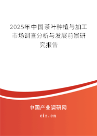 2025年中國茶葉種植與加工市場調查分析與發(fā)展前景研究報告