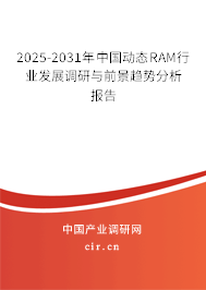 2025-2031年中國動態RAM行業發展調研與前景趨勢分析報告