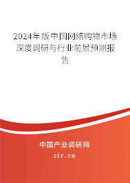 2024年版中國網絡購物市場深度調研與行業前景預測報告
