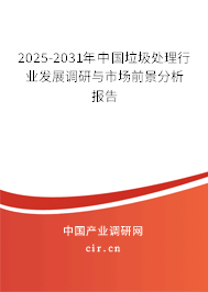 2025-2031年中國垃圾處理行業(yè)發(fā)展調(diào)研與市場前景分析報告
