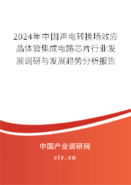2024年中國聲電轉(zhuǎn)換場效應(yīng)晶體管集成電路芯片行業(yè)發(fā)展調(diào)研與發(fā)展趨勢分析報告
