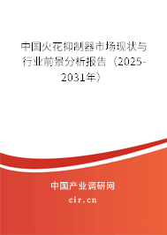中國火花抑制器市場現狀與行業前景分析報告（2025-2031年）