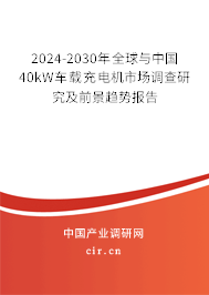 2024-2030年全球與中國40kW車載充電機市場調(diào)查研究及前景趨勢報告