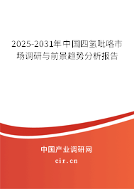 2025-2031年中國四氫吡咯市場調研與前景趨勢分析報告