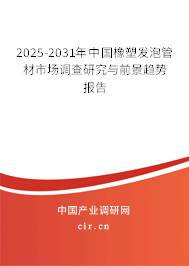 2025-2031年中國橡塑發(fā)泡管材市場調(diào)查研究與前景趨勢報告