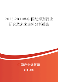 2025-2031年中國助焊劑行業(yè)研究及未來走勢分析報告