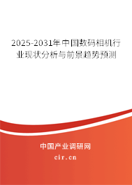 2025-2031年中國數碼相機行業現狀分析與前景趨勢預測