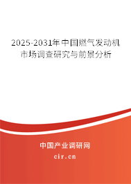 2025-2031年中國燃氣發動機市場調查研究與前景分析