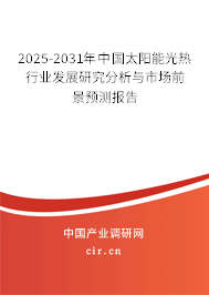 2025-2031年中國太陽能光熱行業發展研究分析與市場前景預測報告