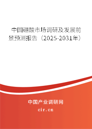 中國硼酸市場調研及發展前景預測報告（2025-2031年）